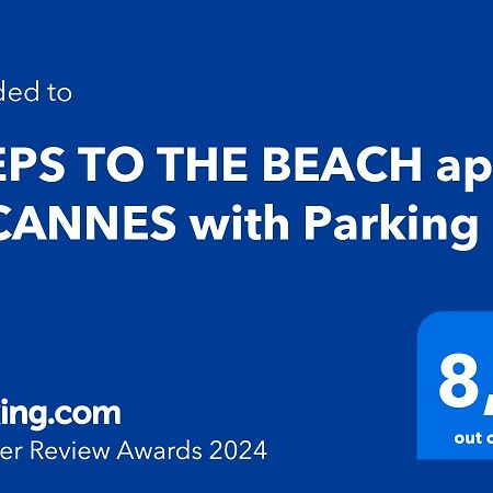 Steps To The Beach Apart In Cannes With Parking Bagian luar foto