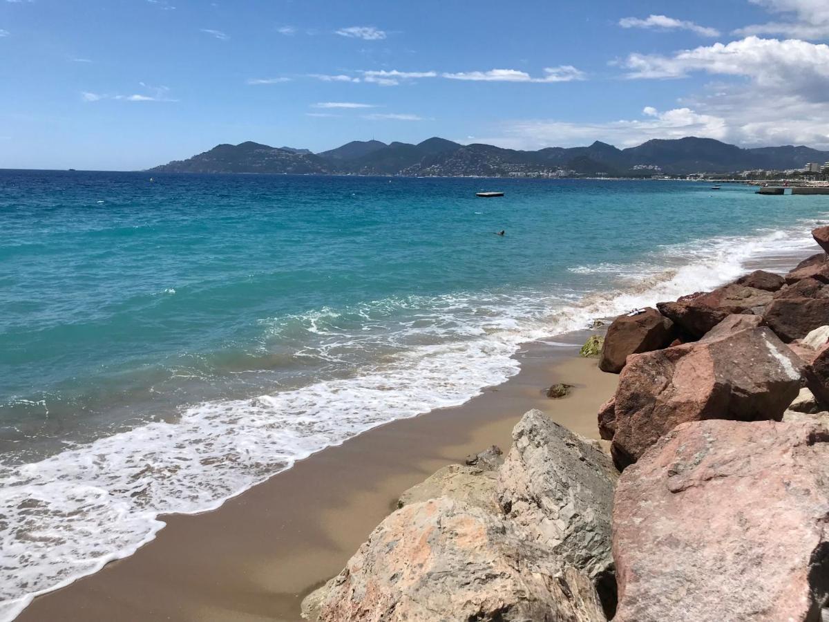 Steps To The Beach Apart In Cannes With Parking Bagian luar foto